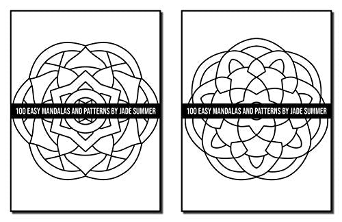 100 Easy Mandalas and Patterns: A Mandala Coloring Book for Adults with Fun, Simple, and Relaxing Coloring Pages (Easy Coloring Books)