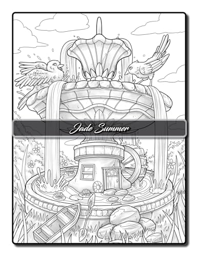 Fairy Homes Coloring Book: For Adults with Fantasy Designs for Fun and Relaxation