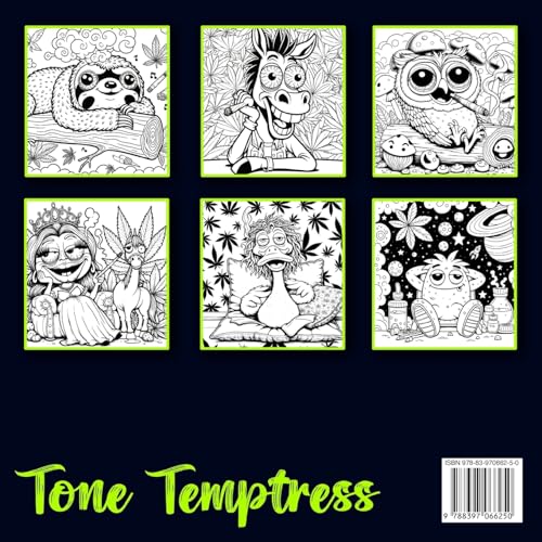 Lets Get High and Color Coloring Book: A Psychedelic Funny Relaxation Cannabis-Themed Cartoon for Adults Featuring Trippy Characters with the Mind of a Stoner