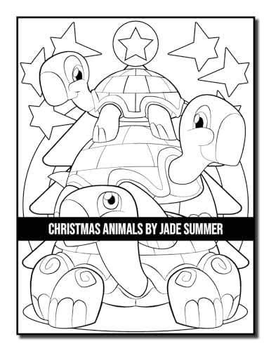 Christmas Animals: An Adult Coloring Book with Cute Holiday Animals and Relaxing Christmas Scenes (Christmas Coloring Books)