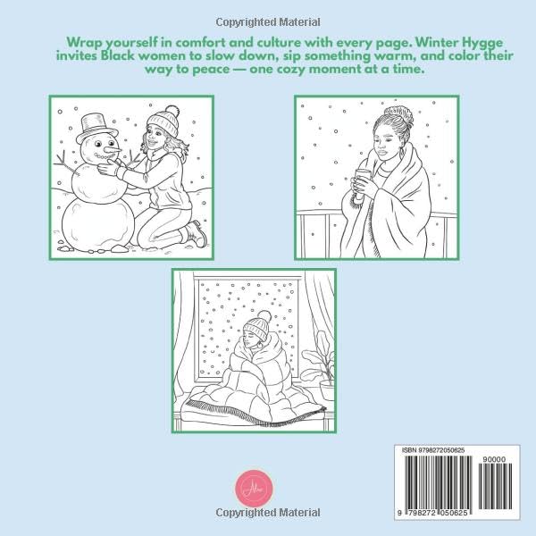 Winter Hygge Coloring Book for Black Women: Creative Comforts to Relax, Recharge, and Embrace the Season of Stillness