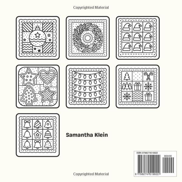 Christmas Patterns Bold & Easy Coloring Book for Kids and Adults