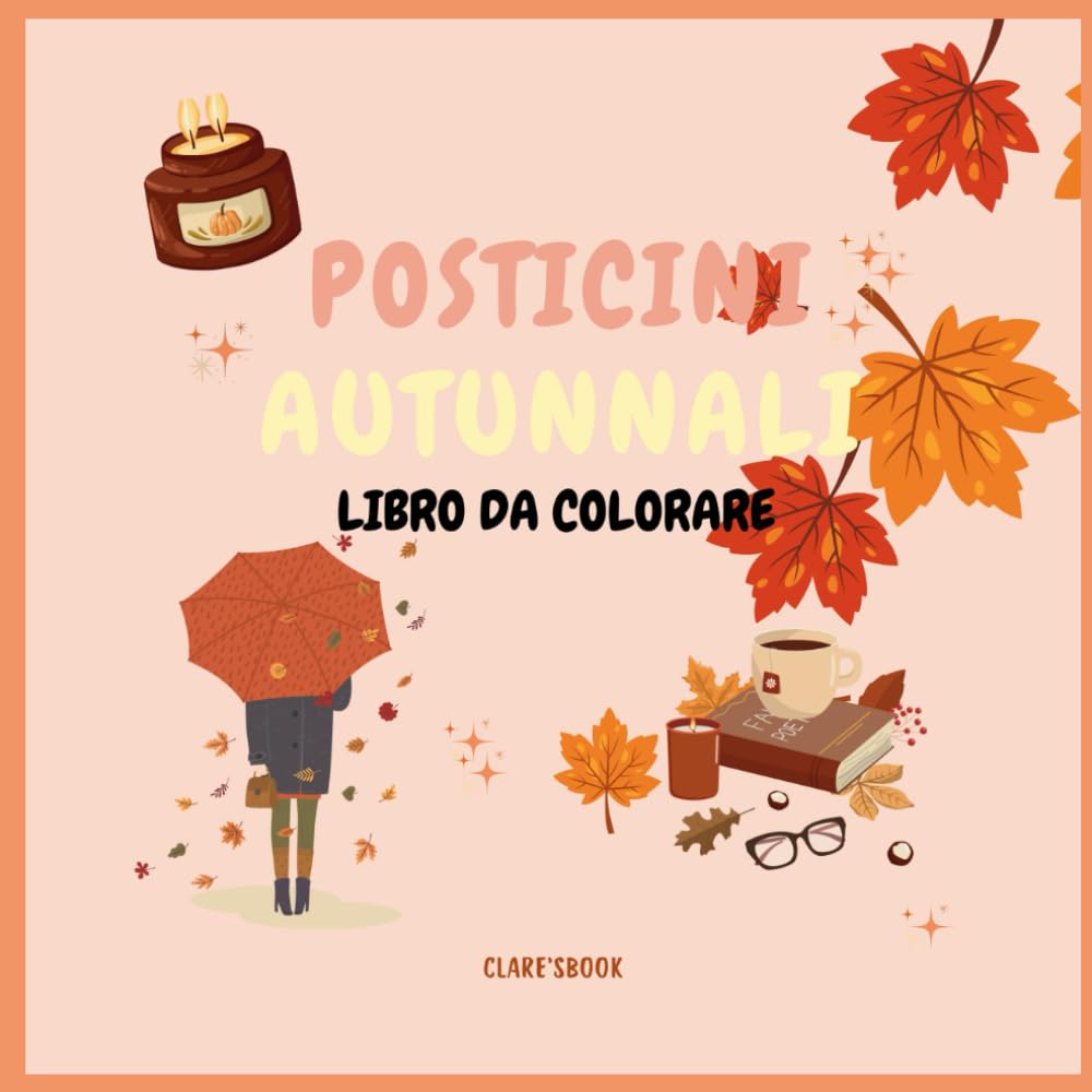 Libro per colorare autunnale HYGGE PLACE - Bold and Easy: Libro per colorare adulti e bambini - Coloring book