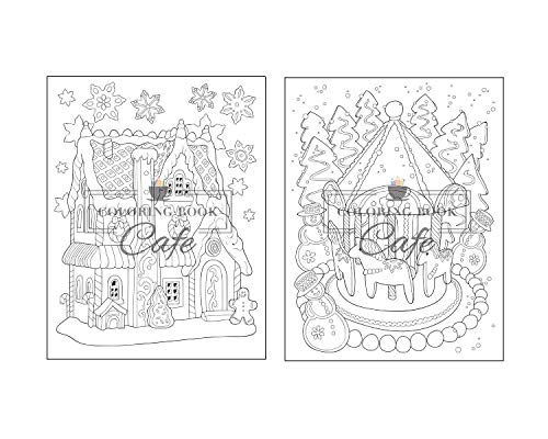 100 Christmas Scenes: An Adult Coloring Book Featuring 100 Fun, Easy and Relaxing Christmas Coloring Pages (Christmas Coloring Books)
