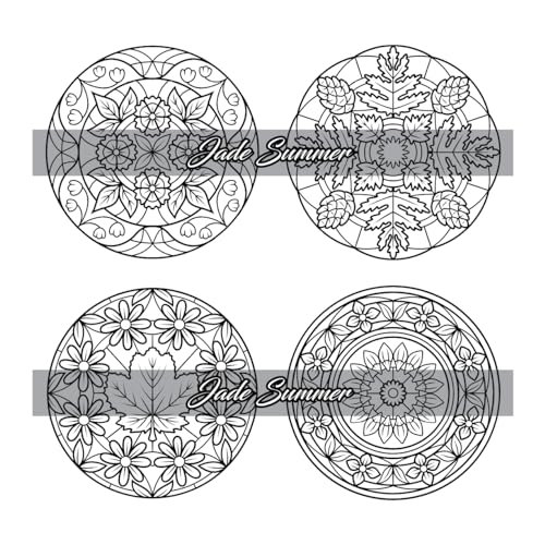 100 Mini Mandalas: A Mandala Coloring Book for Adults and Kids with Easy, Cute, and Tiny Designs for Stress Relief and Relaxation