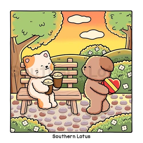 Fuzzy In Love: Coloring Book for Adults and Teens Featuring Little Fuzzy Animals in Love Moments and Cozy Activities, Cute Designs for Relaxation and Chill (Fuzzy Buddies)