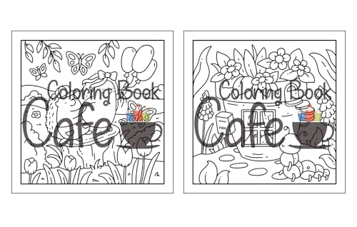 Garden Cuties: Cute and Comfy Coloring Book for Adults and Teens Featuring Adorable Critters in Cozy Garden Scenes (Cute and Comfy Coloring Books)