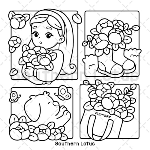 Girl Spaces: Coloring Book for Adults and Teens Featuring Cozy Moments and Girly Things, Cute Drawings for Relaxation and Stress Relief (Cute & Easy Coloring)