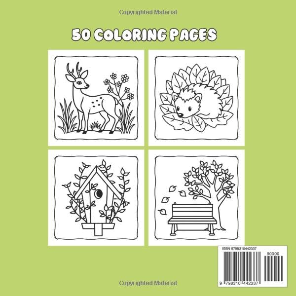 Hygge Nature: Bold and Easy Coloring Book for Teens and Adults With Cute Nature Scene, Stress Relief Designs