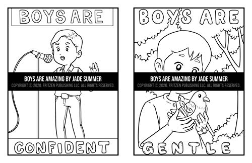 Boys Are Amazing: An Inspirational Coloring Book for Boys to Motivate, Encourage and Build Confidence