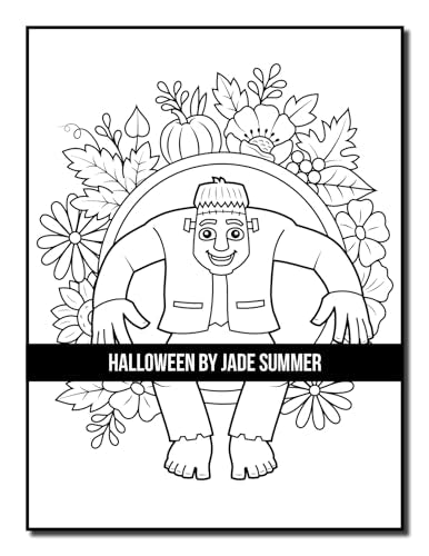 Halloween Coloring Book: For Adults with Beautiful Flowers, Adorable Animals, Spooky Characters, and Relaxing Fall Designs (Halloween Coloring Books)