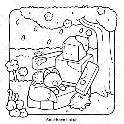 Dreamy Friends: Coloring Book for Adults and Teens Featuring Little Animal Friends and Fantasy Characters in Funny and Cozy Adventures for Relaxation (Cute & Easy Coloring)