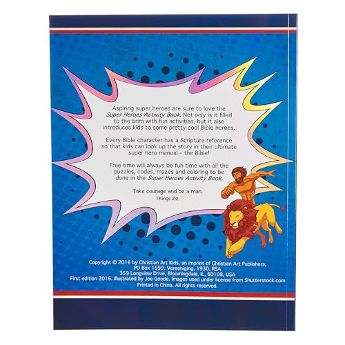 Super Heroes Activity Book: Bible Fun