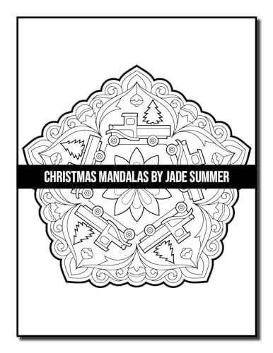 Christmas Mandalas: An Adult Coloring Book with Fun, Easy, and Relaxing Coloring Pages for Christmas Lovers (Christmas Coloring Books)
