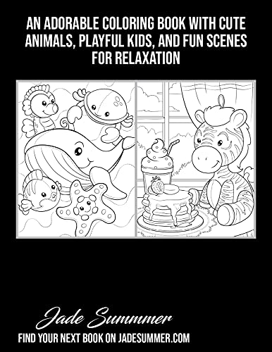 Stuffed Animals: An Adorable Coloring Book with Cute Animals, Playful Kids, and Fun Scenes for Relaxation (Cute Animal Coloring Books)
