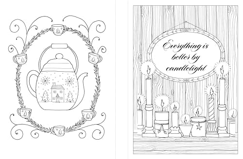 Hygge Adult Coloring Book: A Book to Enjoy & Color for a Cozy, Simple, Happy Life
