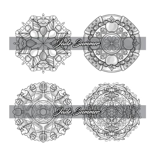 100 Mini Mandalas: A Mandala Coloring Book for Adults and Kids with Easy, Cute, and Tiny Designs for Stress Relief and Relaxation