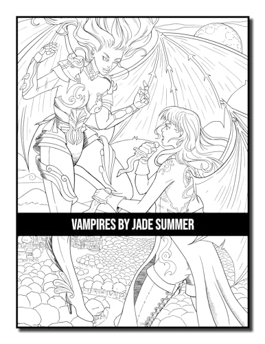Vampires: An Adult Coloring Book with Sexy Vampire Women, Dark Fantasy Romance, and Haunting Gothic Scenes for Relaxation