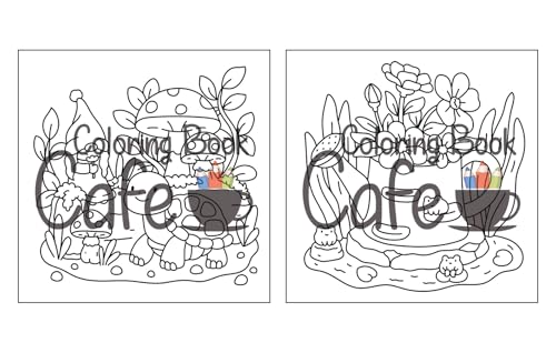 Tiny Gardens: Cute & Comfy Coloring Book for Adults and Teens Featuring Adorable Garden Scenes (Cute and Comfy Coloring Books)