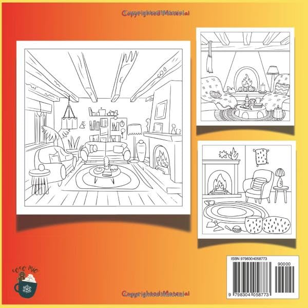 Bold and Easy Fuzzy Hygge Coloring book: Relax and Unwind with Cute and Cozy Hygge-Inspired Coloring Pages
