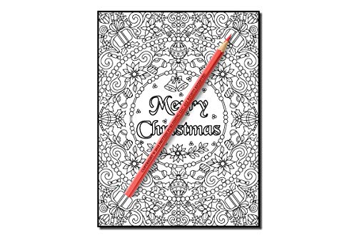Christmas Coloring Book: An Adult Coloring Book with Fun, Easy, and Relaxing Designs