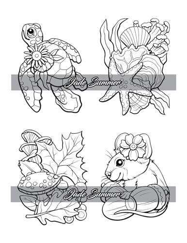 Flower Crown Animals: Coloring Book for Women and Teens with Adorable Animals and Beautiful Flowers for Stress Relief and Relaxation