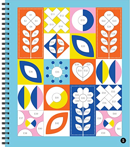 Brain Games - Sticker by Number: Folk Art (28 Images to Sticker)