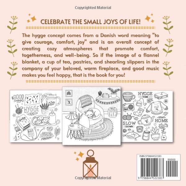 Hygge Coloring Book: Hygge Coloring Book For Adults, Celebrate Small Joys in Life!