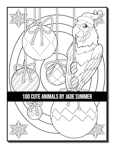 100 Cute Animals: An Adult Coloring Book with Dogs, Cats, Horses, Owls, Elephants, Monkeys, and Many More! (Cute Animal Coloring Books)