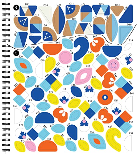 Brain Games - Sticker by Number: Folk Art (28 Images to Sticker)