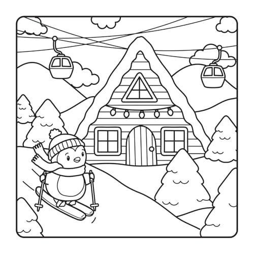 The Snuggly Winter Coloring Book (Cute and Cozy)