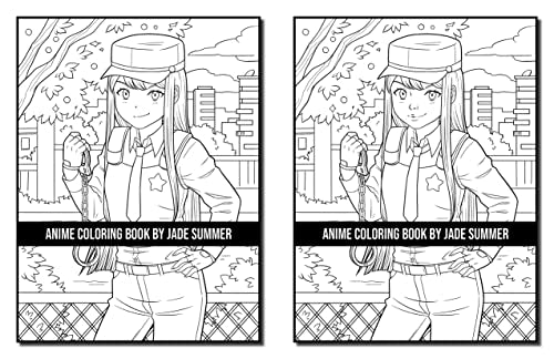 Anime Coloring Book: For Adults with Fun, Easy, and Relaxing Designs