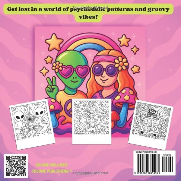 Trippy & Groovy Coloring Book: A Psychedelic Coloring Adventure for Adults and Teens