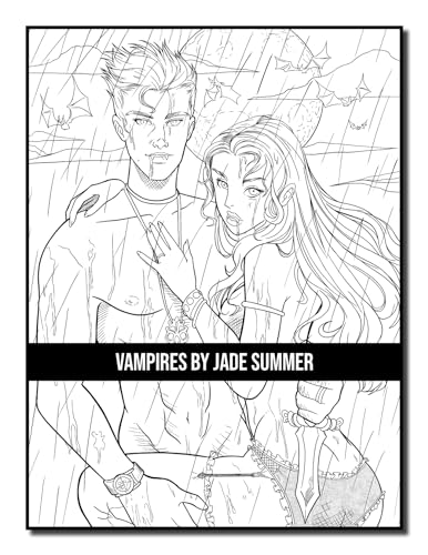 Vampires: An Adult Coloring Book with Sexy Vampire Women, Dark Fantasy Romance, and Haunting Gothic Scenes for Relaxation