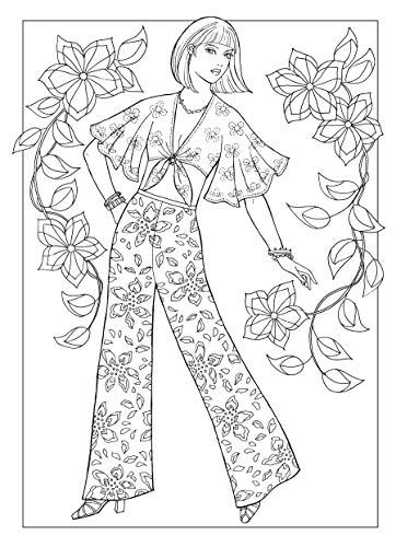 Creative Haven Fabulous Fashions of the 1970s Coloring Book (Adult Coloring Books: Fashion)