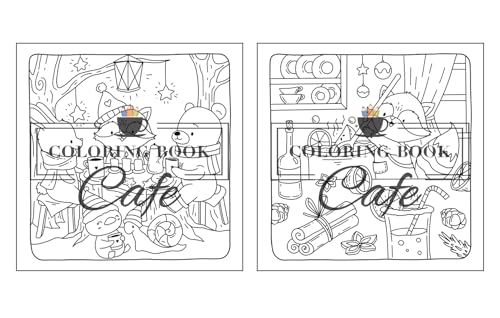 Christmas Hygge: Cute and Cozy Coloring Book for Adults & Teens Featuring Cheerful Holiday Scenes with Adorable Animals Characters (Cute and Comfy Coloring Books)