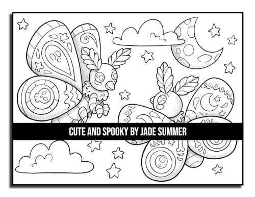 Cute and Spooky: A Halloween Coloring Book for Adults and Kids with Cute Characters, Spooky Scenes, and More! (Halloween Coloring Books)