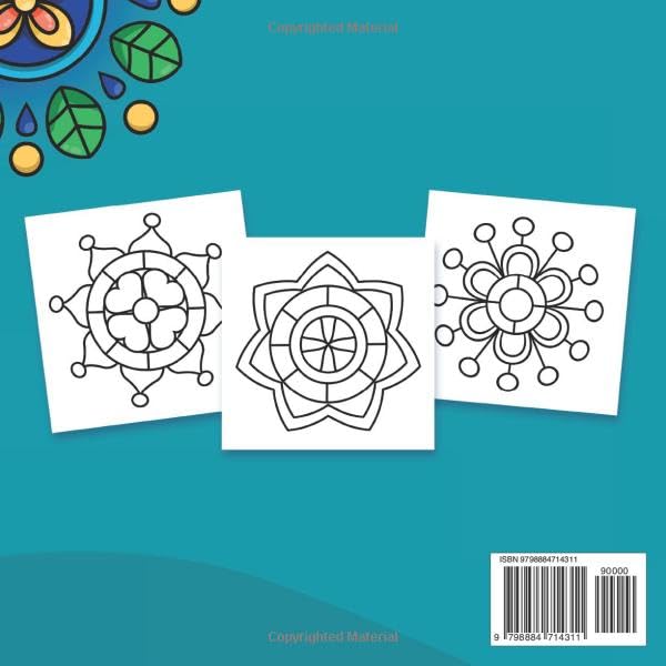 Mandala Coloring Book: Bold & Easy Patterns for Stress Relief and Relaxation | Simple Designs Suited for Adults, Teens and Kids