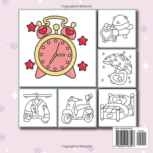 Sweetheart Cutie: Cozy Love Fuzzy Hygge Coloring Book for Super Cute Comfy Girly Days - Bold and Easy Designs for Stress and Relaxation (Bold & Easy Design)