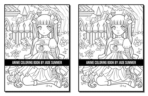 Anime Coloring Book: For Adults with Fun, Easy, and Relaxing Designs