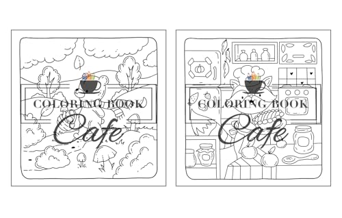 Autumn Hygge: Cute and Cozy Coloring Book for Adults & Teens Featuring Autumn Scenes with Adorable Animals Characters
