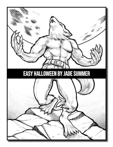 Easy Halloween: Large Print Designs for Adults and Seniors with 50 Simple Images to Celebrate Halloween! (Halloween Coloring Books)