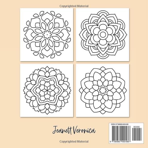 Bold & Easy Mandala Coloring Book: Simple Patterns for Stress Relief and Relaxation | Suited for Adults, Teens and Kids