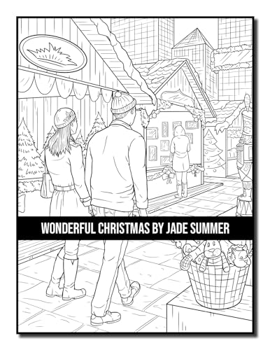 Wonderful Christmas: An Adult Coloring Book with Charming Christmas Scenes and Winter Holiday Fun (Christmas Coloring Books)