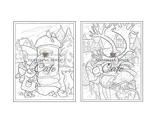 100 Christmas Scenes: An Adult Coloring Book Featuring 100 Fun, Easy and Relaxing Christmas Coloring Pages (Christmas Coloring Books)