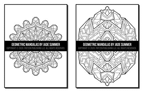 Geometric Mandalas: An Adult Coloring Book with 50 Unique Mandalas for Relaxation and Stress Relief