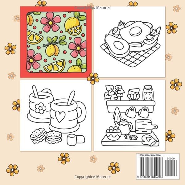 Cozy Girl Relaxation: Bold and Easy Coloring Book for Adults & Teens | Simple Illustrations for Stress Relief, Featuring Flowers, Food, Patterns, Cute Objects and Much More (Cozy Girl Series)