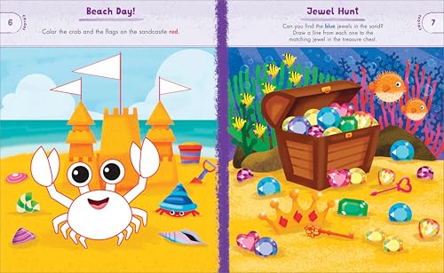 Ocean Animals Preschool Activity Book: 75 Games to Learn Letters, Numbers, Colors, and Shapes (School Skills Activity Books)