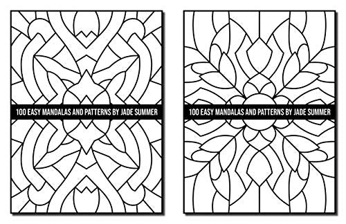 100 Easy Mandalas and Patterns: A Mandala Coloring Book for Adults with Fun, Simple, and Relaxing Coloring Pages (Easy Coloring Books)