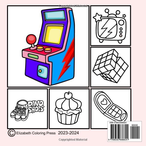 Bold and Easy Coloring Book: Cute and Groovy Big and Simple Designs for Relaxation Featuring Lovely Things for Adults and Kids and Awesome Gift